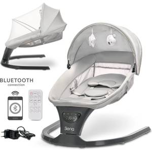 Lorelli Premium ЕЛ. ШЕЗЛОНГ С ЛЮЛЕЕНЕ siena light grey (10090110001) - tary