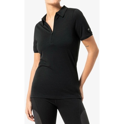 Super.natural Zip Polo jet black