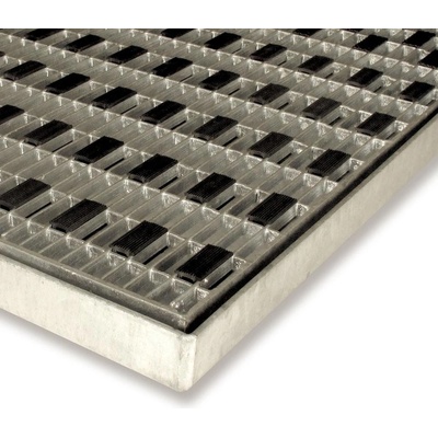 FLOMA Kovová čistící venkovní vstupní rohož s rámem Grid 40 x 60 cm – Zbozi.Blesk.cz