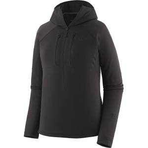 Patagonia Дамски поларен пуловер Patagonia Women's R1 Ultralight Hoody Fleece jumper - Black - размер XS (105-7274-0411)