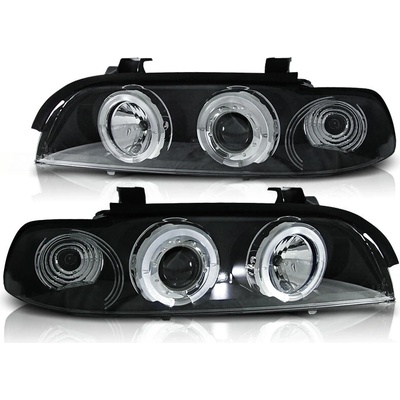 Predné svetlá BMW E39 Angel Eyes Black - 29