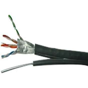 Кабел FTP + носещо въже Cat. 5e/M 24AWG CU