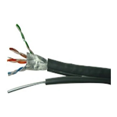 Кабел FTP + носещо въже Cat. 5e/M 24AWG CU