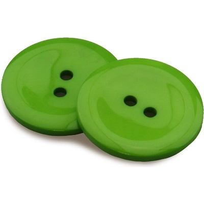 Pro Háčkování Knoflík kulatý plast 20 mm zelený