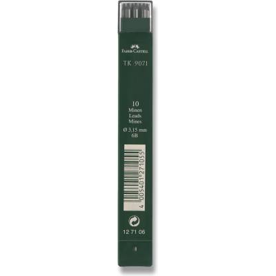 Faber-Castell Grafitové tuhy TK 9071 3,15 mm tvrdost 6B
