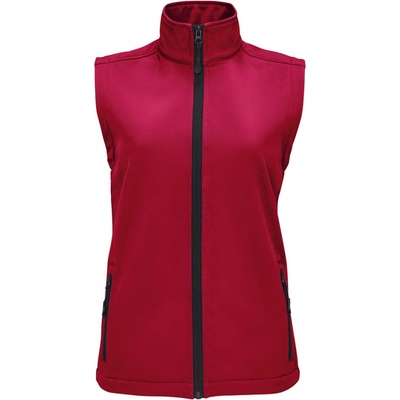 Sols dámska softshelová vesta Race BW Women 02888162 Pepper red