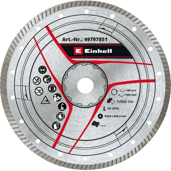 Einhell Diamantový rezný kotúč 250 x 25,4 mm 49797851