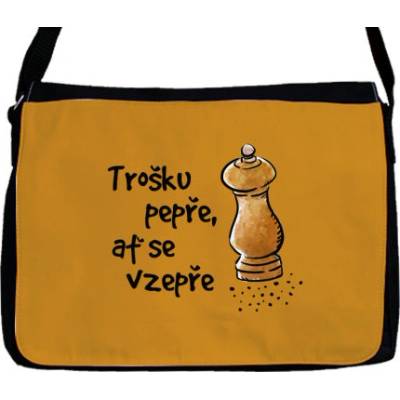 Taška přes rameno Trošku pepře ať se vzepře