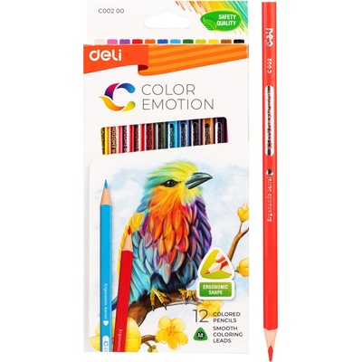 Deli Color Emotion EC00200 pastelky trojhranné 12 barev