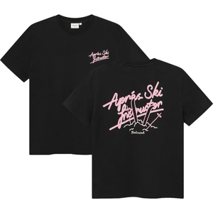 DEDICATED Мъжка тениска DEDICATED T-Shirt Stockholm Apres Ski Instructor T-shirt - Black - размер XXL (217-0105-0115)