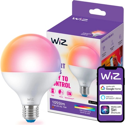 WiZ LED RGB Stmievateľná žiarovka G95 E27/11W/230V 2200-6500K Wi-Fi