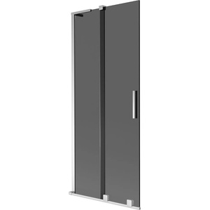Mexen Velar L параван за вана, плъзгащ се с 2 крила, 85 x 150 см, графит, хром - 896-085-003-41-01 (896-085-003-41-01)