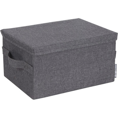 Bigso Сива текстилна кутия за съхранение с капак 35x26x19 cm Soft Storage - Bigso (6935S0101-99)