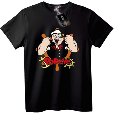 NOONEBRAND Тениска Popeye Котва - XS, White
