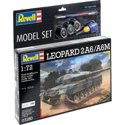 REVELL ModelSet tank 63180 Leopard 2A6/A6M 1:72
