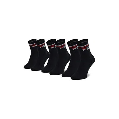 Fila Комплект 3 чифта дълги чорапи мъжки Calza Quarter F9398 Черен (Calza Quarter F9398)