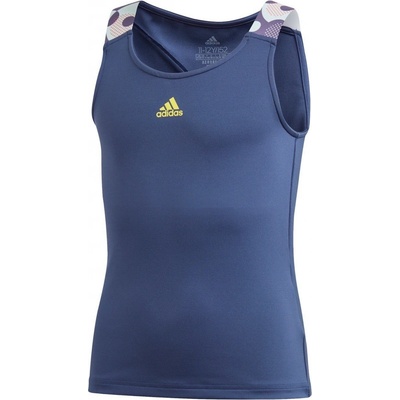 adidas G Keyhole Tank tech indigo/shock yellow – Zboží Dáma