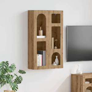 vidaXL Висящ шкаф с рафт ELST Дъб артизан 59 x 20 x 100 см (891373)