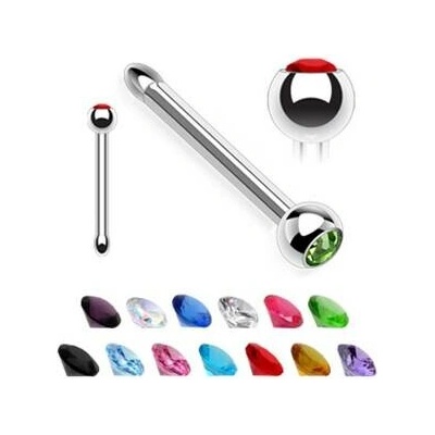 Šperky4U Piercing do nosu, světle modrá barva N01059-LB