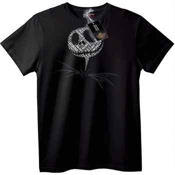 NOONEBRAND Тениска с текстова котка - 3XL, Black