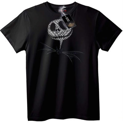 NOONEBRAND Тениска с текстова котка - 3XL, Black