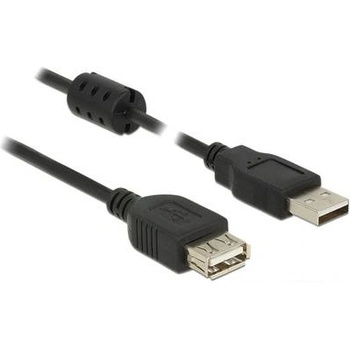 Delock USB 2.0 Hosszabbítókábel [1x USB 2.0 dugó, A típus - 1x USB 2.0 alj, A típus] 1.50 m Fekete Ferritmaggal (84884) (84884) (84884)