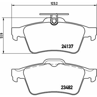 BREMBO Sada brzdových doštičiek P 59 042