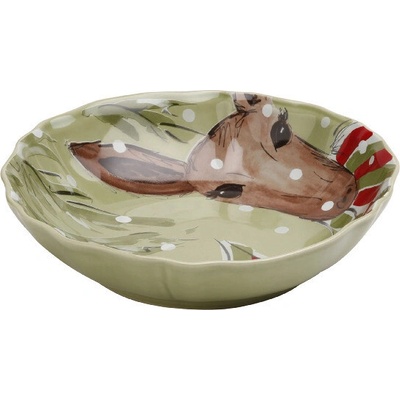 Costa Nova Talíř polévkový na těstoviny 23cm 1,2L DEER FRIENDS zelená Casafina by