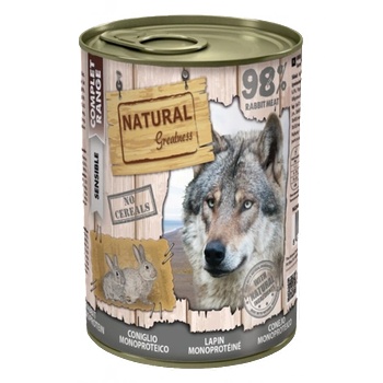 Natural Greatness Rabbit Monoproteinic recipe - Монопротеин Заек (за чувствителни стомаси), 400гр, Испания NGD40023