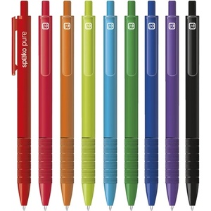 Spoko 118 Pure химикалка с бутон в смесени цветове S011899260 (S011899260)