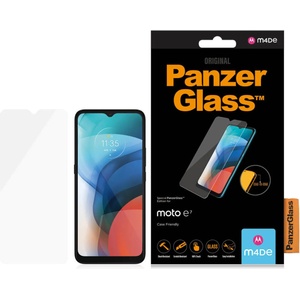 Panzer Стъклен протектор PanzerGlass за Motorola Moto E7, CaseFriendly - Черен