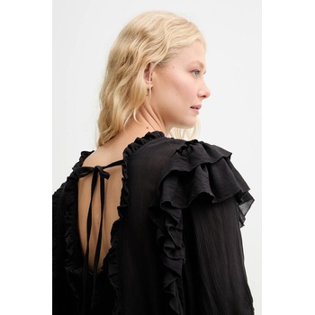 MUNTHE Блуза munthe crisp дамска в черно с изчистен дизайн 252100225231 (252100225231)