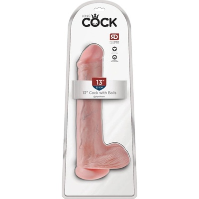 Pipedream King Cock model 33 cm s prísavkou svetlý odtieň kože