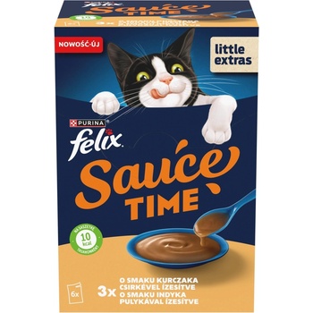 FELIX Sauce Time Karma - допълнителна храна за възрастни котки, 6x40г