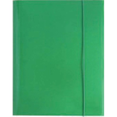 Optima Папка с ластик Optima, 3 капака, картон, зелена (26806-А-ЗЕЛЕН)