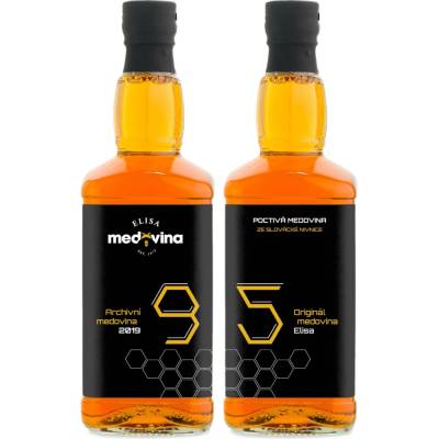Medovina Elisa dárek k 95. narozeninám 11% 2 x 0,5 l
