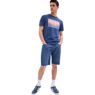 GAP V-STRAIGHT DENIM pánské šortky modrá
