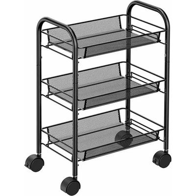 APT AG952 Regál na kolieskach 64 x 44 x 26 cm čierna