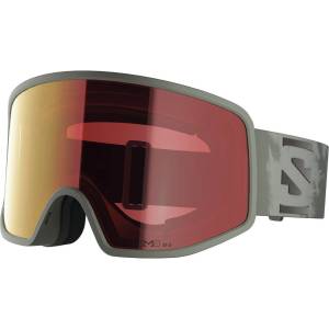 Salomon Ски маска Salomon Sentry Pro Sigma Photo Cat. 1-3 VLT 13-55% Ski goggles - Castor Gray / Poppy Red - размер One Size (417-4501-0311)