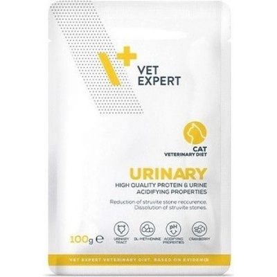 VetExpert Veterinary Diet Urinary Cat - пауч за котки, при заболявания на долните пикочни пътища, 100 гр Vet Expert - Полша