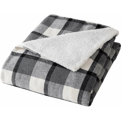 douceur d'intérieur Sivá deka s baránkom Ecossais 125x150