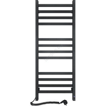 Navin Полотенцесушител за баня тип стълба с термостат AVANGARD 459W/230V 120, 6cm IP44 черен ляв (NV0027)