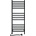 Navin Стълбов радиатор за баня с термостат AVANGARD 227W 120x48 cm, черен, ляв (NV0027)