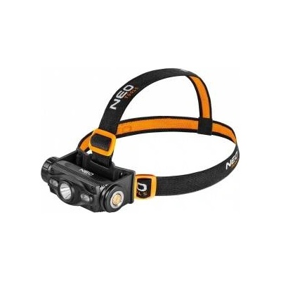 Neowiz LED front light, 1x2000 mAh, aluminum, black, 6 kinds of lighting, IP20