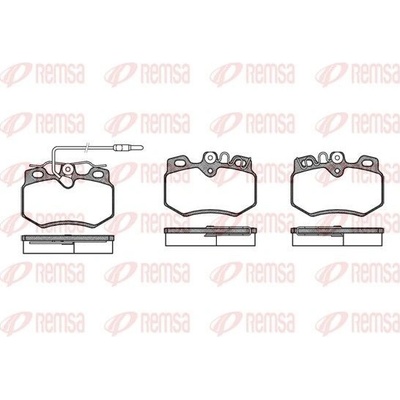 Sada brzdových platničiek kotúčovej brzdy (na jednu nápravu) REMSA 0170.12 0170.12