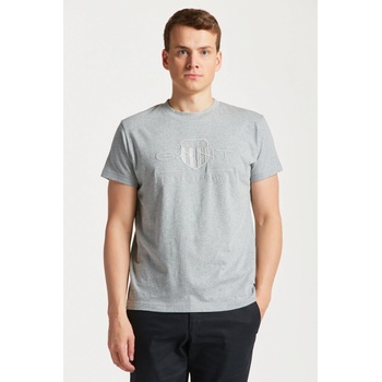 Gant tričko D1. Tonal Archive Shield T-Shirt šedé