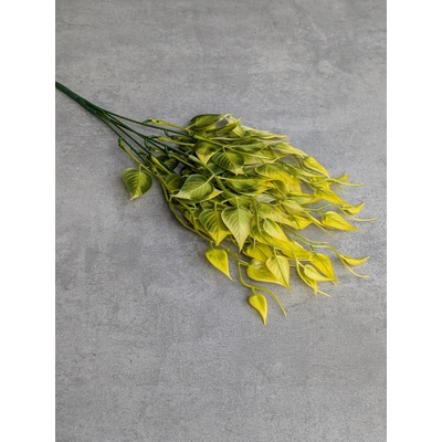 Sempro Žlto-zelená kytička LÍSTIE G155 40cm