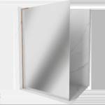 Mexen Kioto L стенна преграда за душ Walk-in 90 x 200 см, огледало, розово злато - 800-090-103-60-50 (800-090-103-60-50)