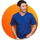 Pánská trička Malfini Heavy V-neck 111 tmavě šedý melír