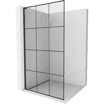 Mexen Kioto L душ параван Walk-in 110 x 200 cm, черна решетка, черна - 800-110-103-70-77 (800-110-103-70-77)